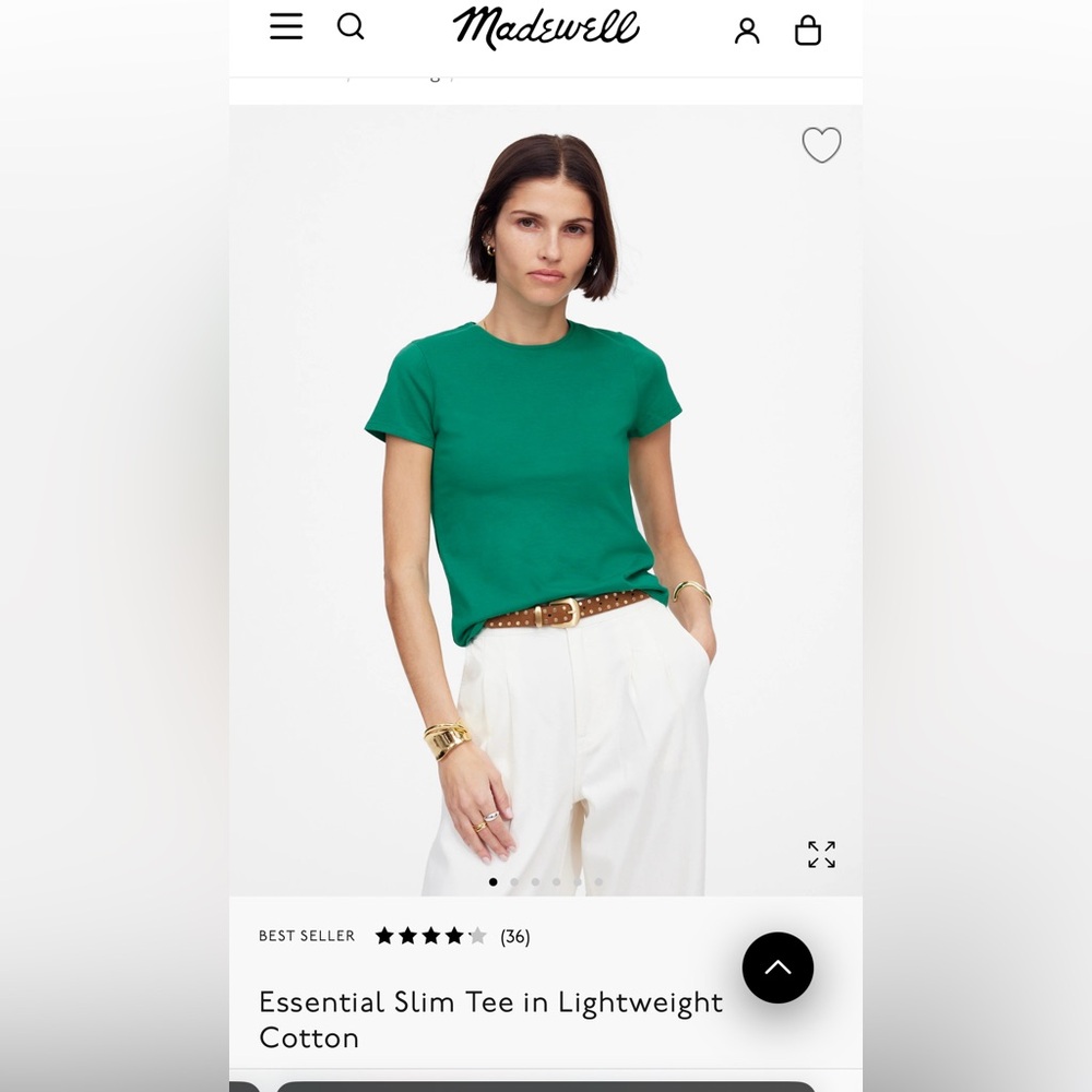 Madewell Essential Slim Tee XXL